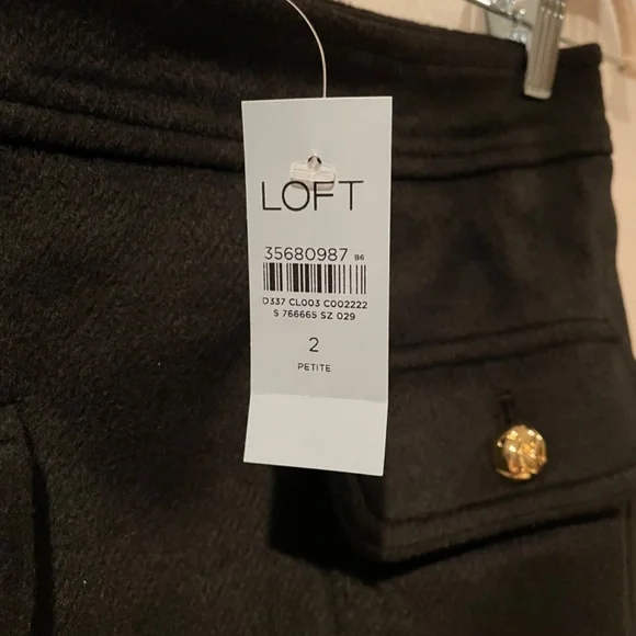 Loft Button Pocket Shift Skirt - Picture 4 of 8